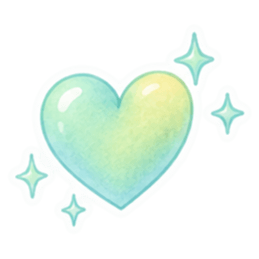 やさしいハート♡ふんわりパステルスタンプ Slack・Teams・Discord カスタム絵文字 5