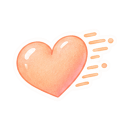 やさしいハート♡ふんわりパステルスタンプ Slack・Teams・Discord カスタム絵文字 8