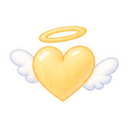 やさしいハート♡ふんわりパステルスタンプ Slack・Teams・Discord カスタム絵文字 11