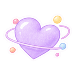 やさしいハート♡ふんわりパステルスタンプ Slack・Teams・Discord カスタム絵文字 12