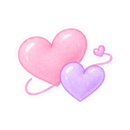 やさしいハート♡ふんわりパステルスタンプ Slack・Teams・Discord カスタム絵文字 18