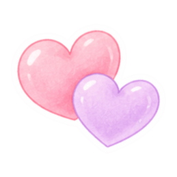 やさしいハート♡ふんわりパステルスタンプ Slack・Teams・Discord カスタム絵文字 25