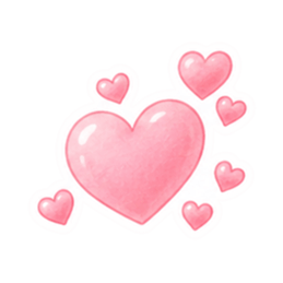 やさしいハート♡ふんわりパステルスタンプ Slack・Teams・Discord カスタム絵文字 26