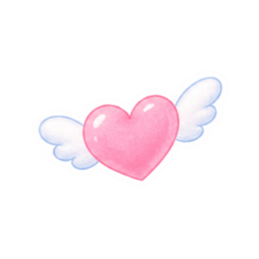 やさしいハート♡ふんわりパステルスタンプ Slack・Teams・Discord カスタム絵文字 33
