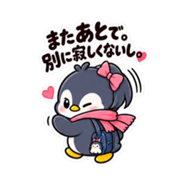 ツンデレペンギン 中学生女子の日常 40種類 Slack・Teams・Discord カスタム絵文字 4