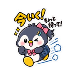 ツンデレペンギン 中学生女子の日常 40種類 Slack・Teams・Discord カスタム絵文字 5