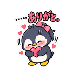 ツンデレペンギン 中学生女子の日常 40種類 Slack・Teams・Discord カスタム絵文字 7