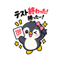 ツンデレペンギン 中学生女子の日常 40種類 Slack・Teams・Discord カスタム絵文字 25