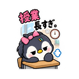 ツンデレペンギン 中学生女子の日常 40種類 Slack・Teams・Discord カスタム絵文字 31