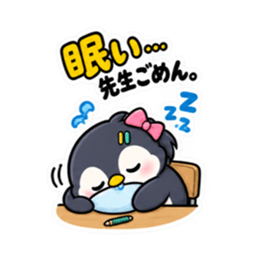 ツンデレペンギン 中学生女子の日常 40種類 Slack・Teams・Discord カスタム絵文字 32