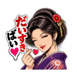 博多弁の中洲 艶子 劇画スタンプ Slack・Teams・Discord カスタム絵文字 3