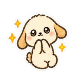手描きわんこの毎日・文字なしスタンプ Slack・Teams・Discord カスタム絵文字 6