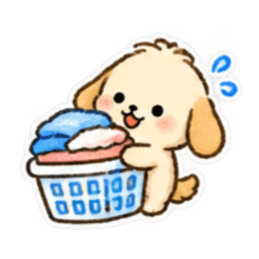 手描きわんこの毎日・文字なしスタンプ Slack・Teams・Discord カスタム絵文字 28