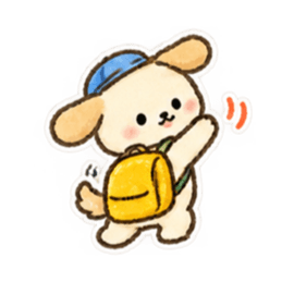 手描きわんこの毎日・文字なしスタンプ Slack・Teams・Discord カスタム絵文字 36