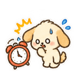 手描きわんこの毎日・文字なしスタンプ Slack・Teams・Discord カスタム絵文字 38