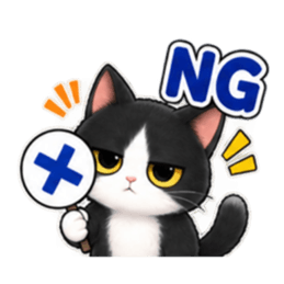 ハチワレ猫の毎日使えるスタンプ 40種類 Slack・Teams・Discord カスタム絵文字 2