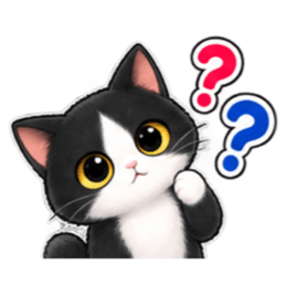 ハチワレ猫の毎日使えるスタンプ 40種類 Slack・Teams・Discord カスタム絵文字 25