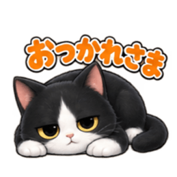 ハチワレ猫の毎日使えるスタンプ 40種類 Slack・Teams・Discord カスタム絵文字 29