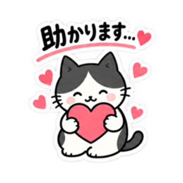 おせっかいですみません。仕事ねこ 40種類 Slack・Teams・Discord カスタム絵文字 38